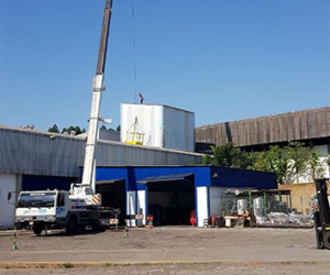 Adaptação de cobertura do barracão 3 para instalação de máquina baloneira · JBS Ambiental Unidade Lins